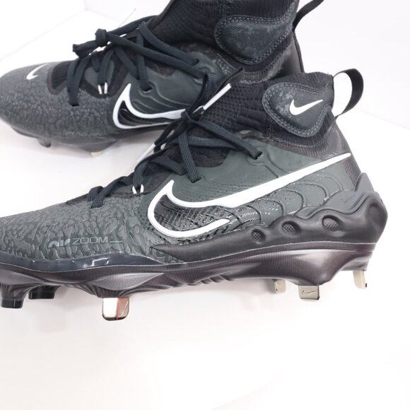 Nike Alpha Huarache NXT Black Metal Baseball Cleats Men's size us 7 - Picture 6 of 9